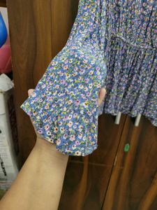 Floral Print Peplum Top
