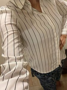 Office- College wear Striped Button-Down Top
