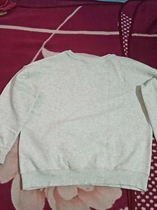 Typographic Print Round-Neck Sweatshirt