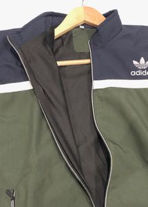 Adidas Green &amp; Navy Zipper Jacket Chest 45 Inch
