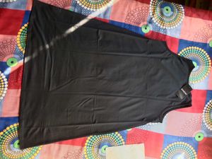 Sleek Black Sleeveless Slip Dress