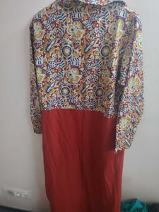 Elegant Floral Print Kurta