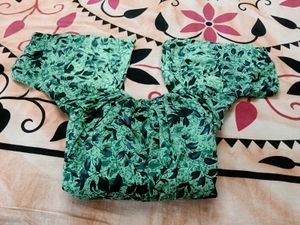 Green Floral Dress Nighty