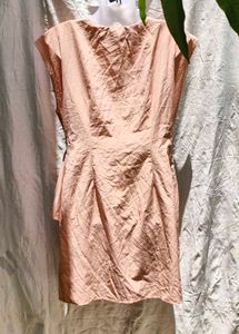 I. Peach Wrap Dress