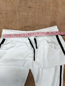 Stylish White Track Pants