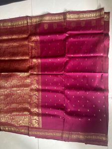 Maroon & Gold Banarasi Saree