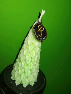 Hand Carved Christmas Tree Candle