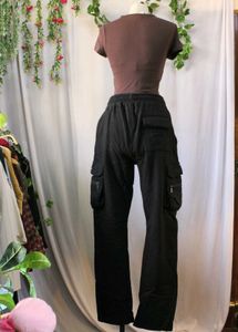 Unisex Black Cargo Pants