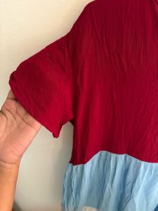 Tri-Color Casual Dress