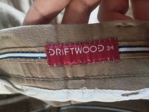 Khaki Straight Leg Casual Pants