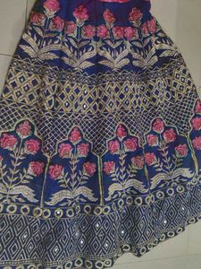 Ethnic gown kids heavy embroidery and mirror work