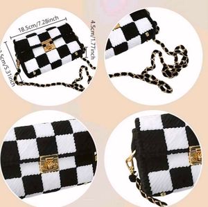 Checkered Crossbody Bag