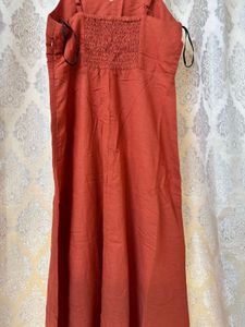 Women Rust Maxi Dress