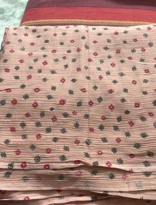 Crush Cotton Suit Material With Linning 💓