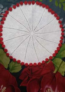 Crochet Rose Mat