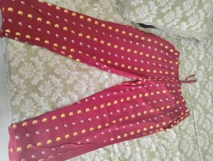 Red Printed Lounge Pants
