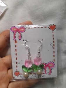 Tulip Beaded Earrings🌷