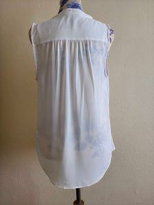 White Ruffle Blouse