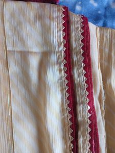 Sarees With Shiffon Border