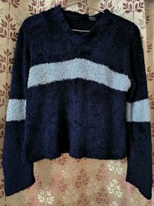 Cozy Blue Striped Sweater pullover
