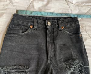 Black ripped jeans