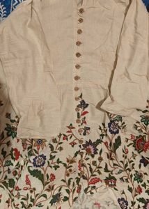 Floral Button-Down Top/Kurti(SALE)