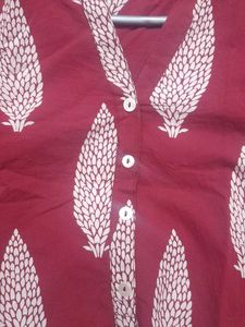 Westside Utsa Maroon Kurta