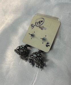 oxidized Jhumka Earrings