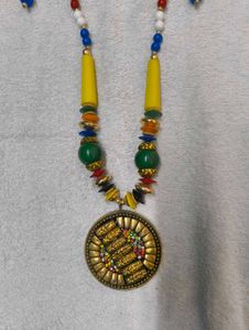 Heavy Traditional Neck Piece With Earring Set