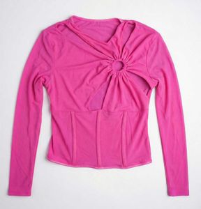 Hot Pink Long Sleeve Top