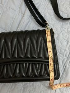 Black Quilted Crossbody Bag