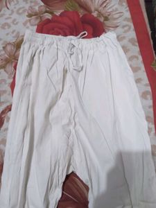White Cotton Trauser