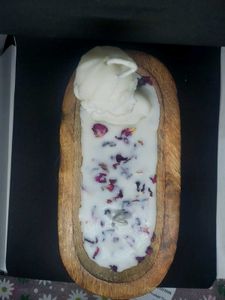 Lady Candle with Rose petals