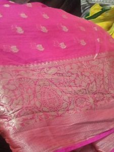 Pink Banarasi Saree
