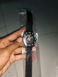 Stylish Black Watch for free pen