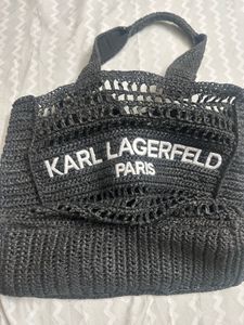 Authentic Karl Lagerfeld ANTIBES STRAW TOTE