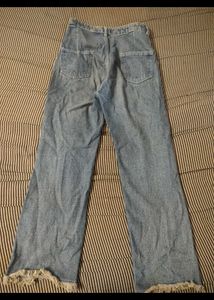 Ripped Wide Leg Jeans