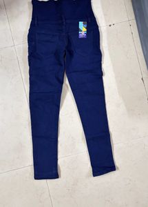 High Waist Blue Jeans
