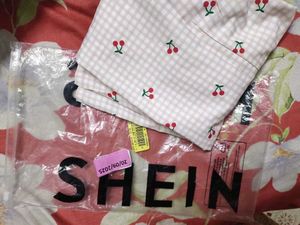 shein Cute Cherry Print Top