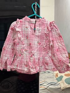 Cute Pink Floral Top