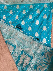 Elegant Teal Saree