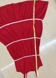 red midi beautiful gown