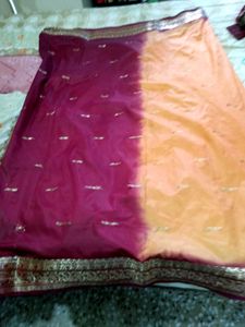 New Not Used Silk Saree. 40rs Off Shipping