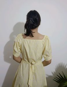 Yellow Floral Summer Dress