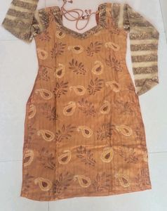 Heavy Sequence Work With Fancy Sleeves Kurta Set