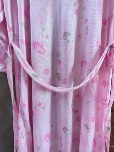 Pink Floral Robe