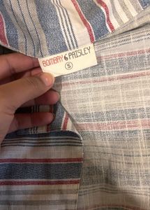 Striped Short Sleeve Button-Down