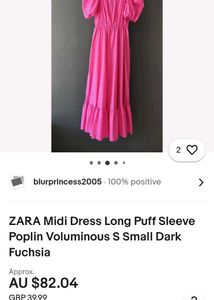 ZARA Women&#39;s Hot Pink Dress