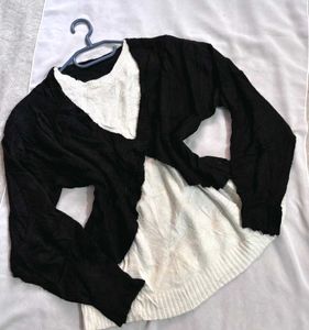 🎁Buy1 Get1 Free Stylish Black &amp; White Top H