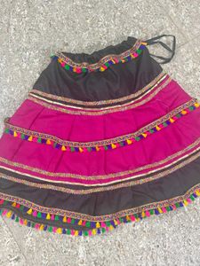 Ethnic Skirt with Colorful Details